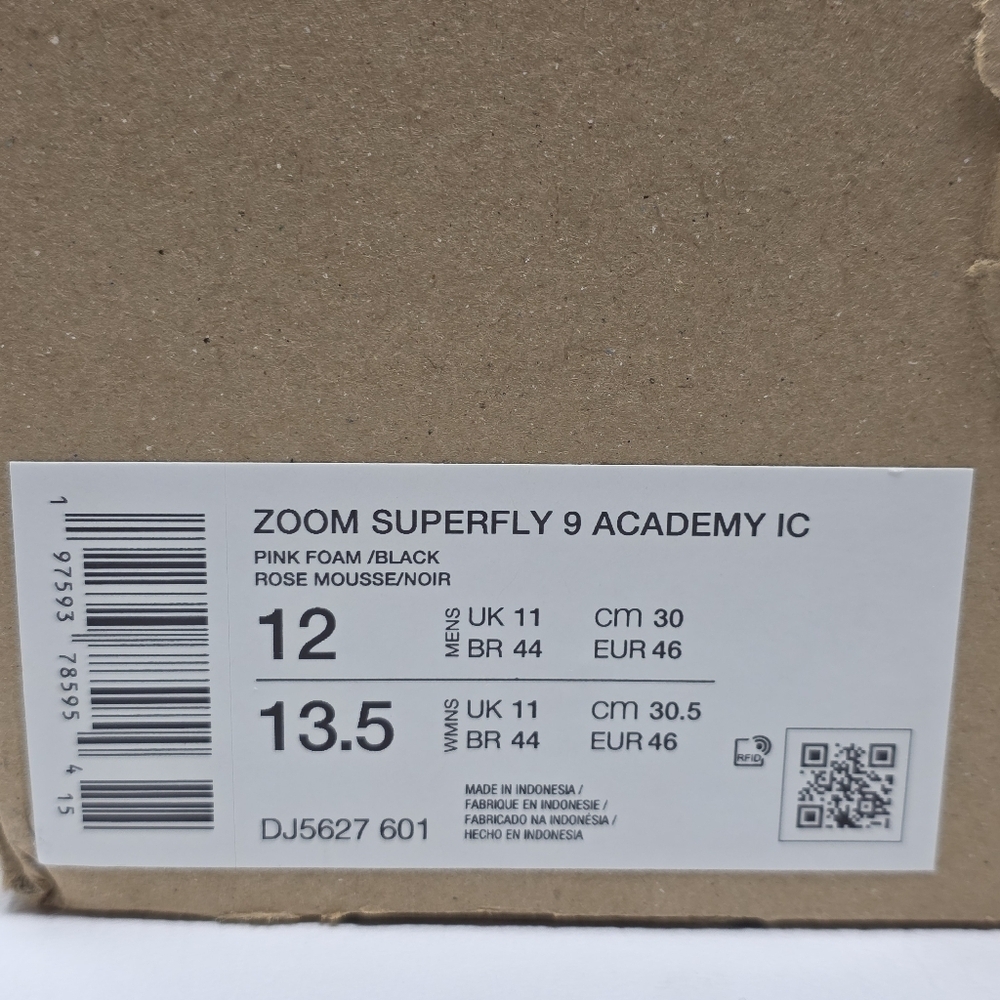 Nike Zoom Superfly 9 IC Indoor Soccer Shoes Pink DJ5627-601 Men's Size 12 New - Picture 4 of 11